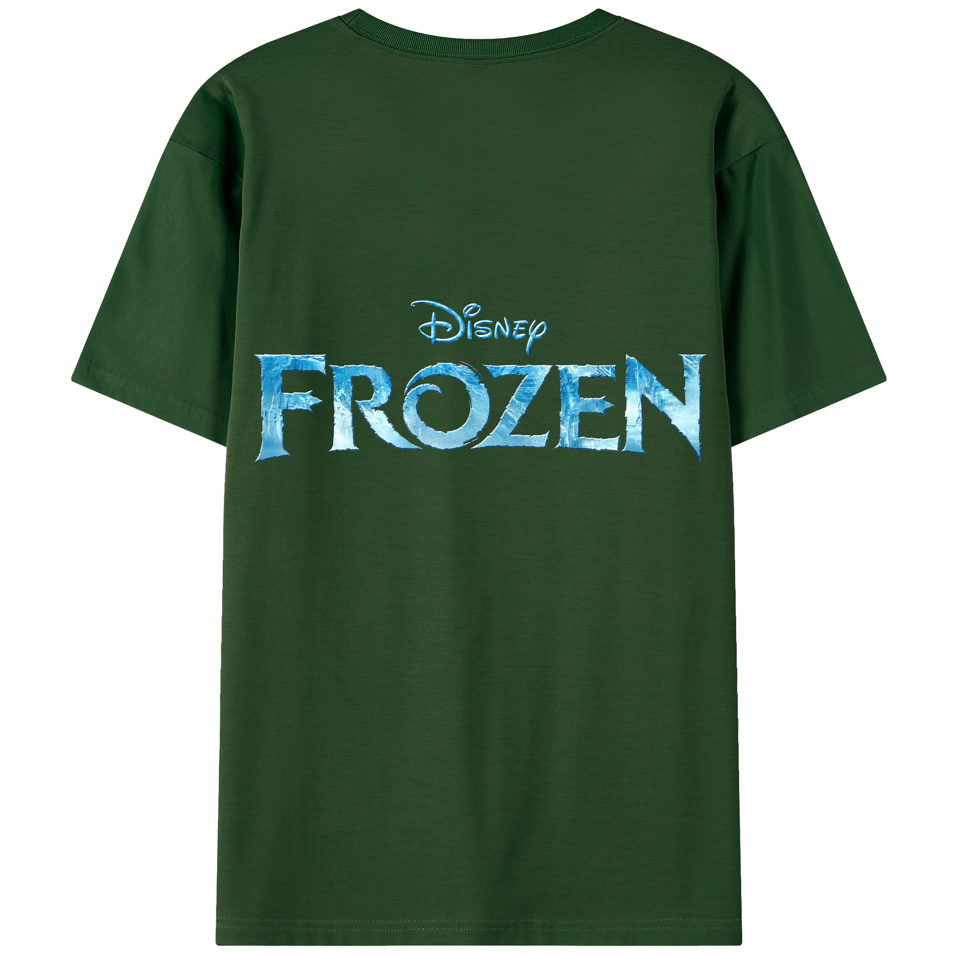 （画像用） アナと雪の女王 アンナ エルサ Frozen Anna Elsa 綿100％半袖Tシャツ（背面プリント）